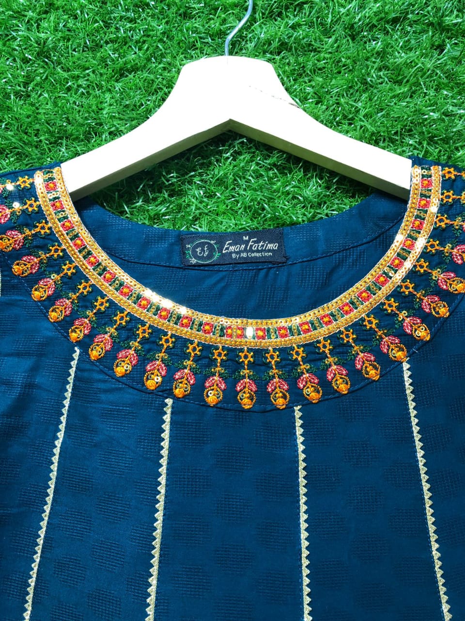 Azure Radiance Embroidered Kurta Set