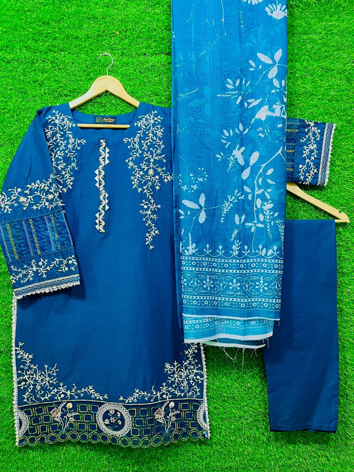 Cotton Embroidery 3 piece