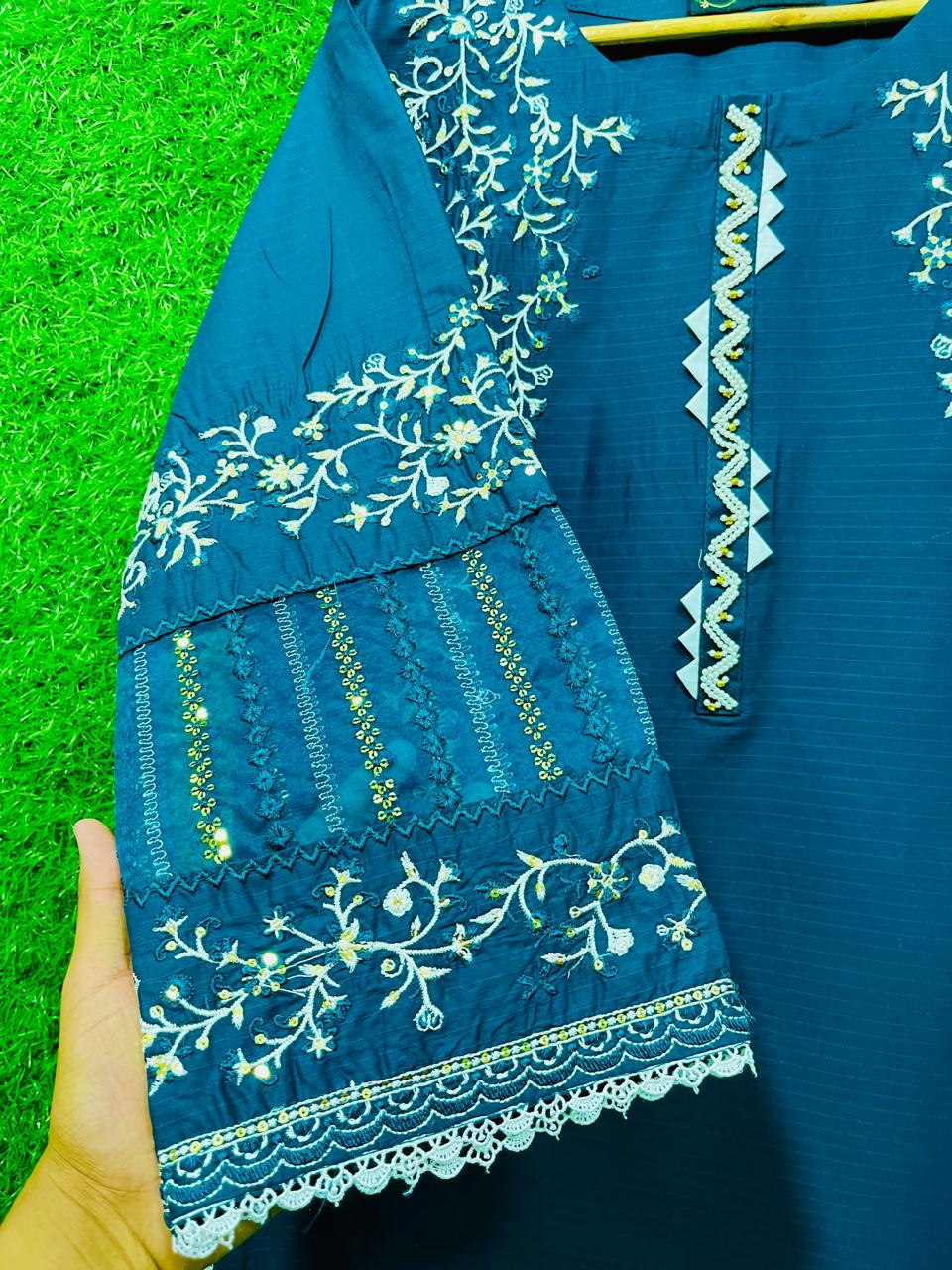 Cotton Embroidery 3 piece