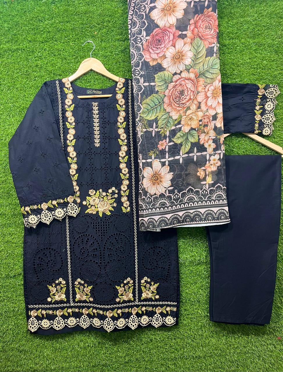 Cottan Embroidery 3 piece