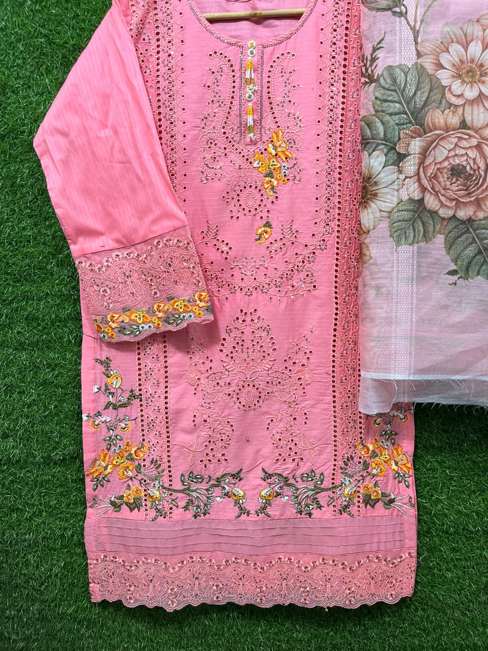 New Summar Cottan Embroidery 3 Pice
