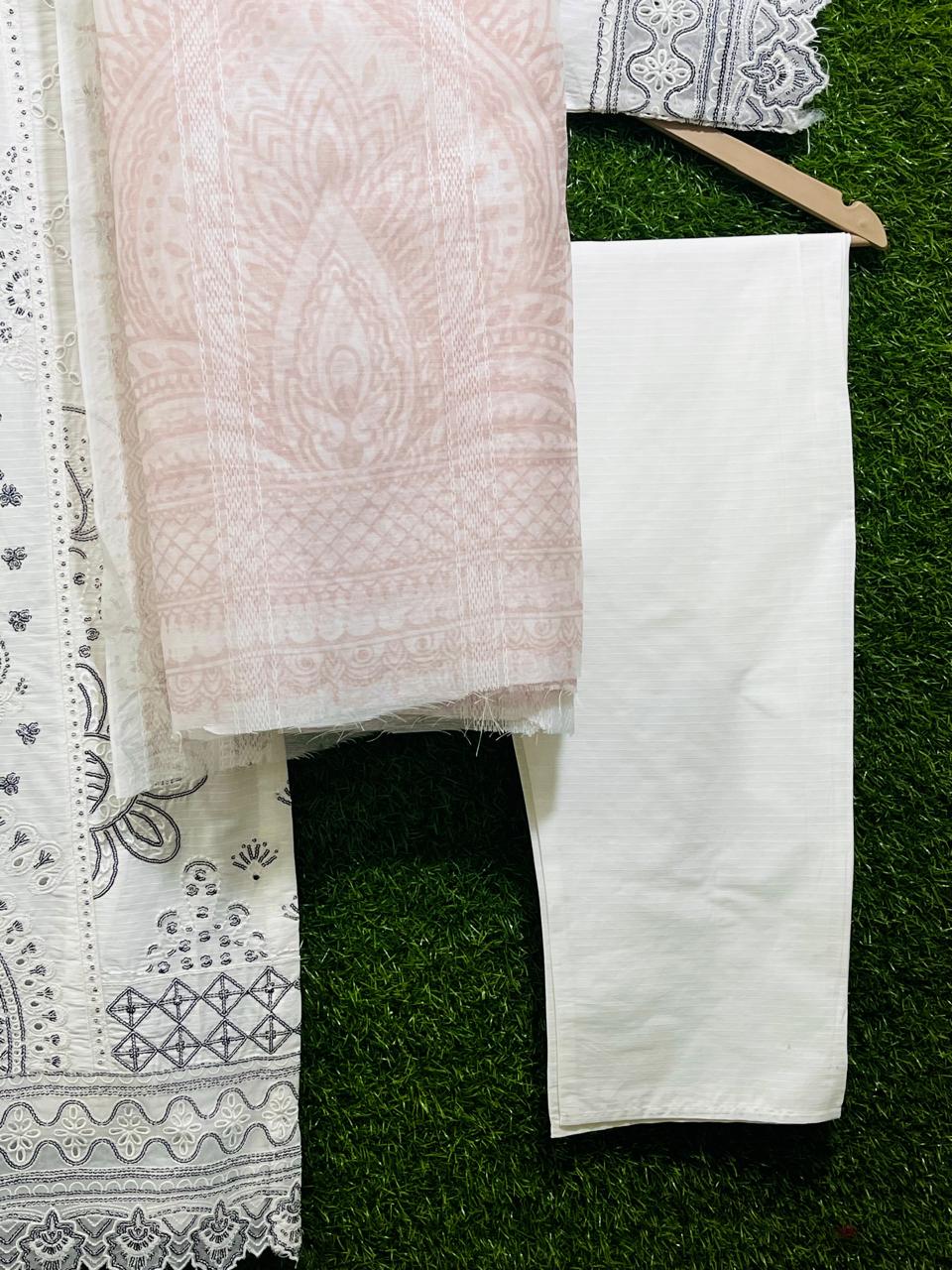 Cottan  Embroidery 3 Peice