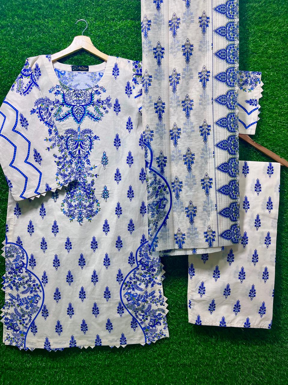 Cottan Print 3 Pice