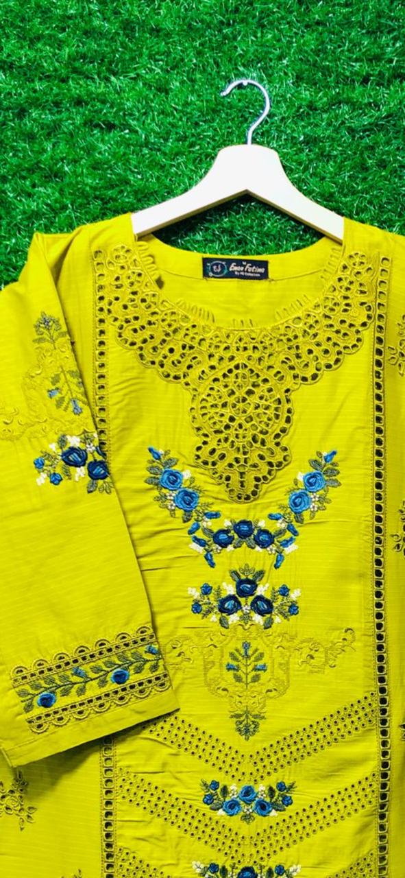 Cotton Embroider 3 Piece