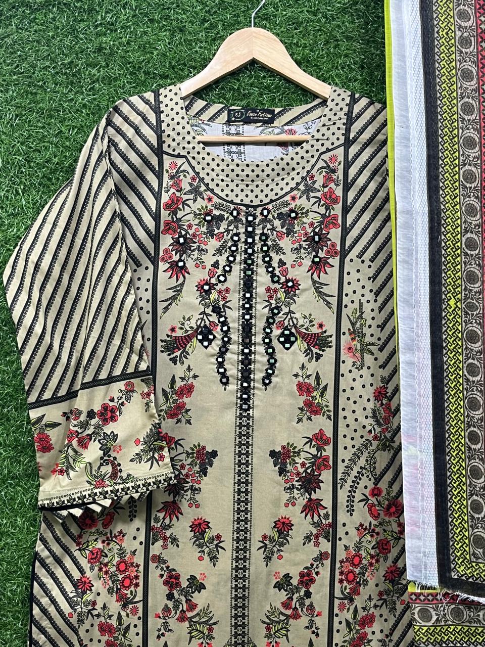 Cotton 3 pice  Print