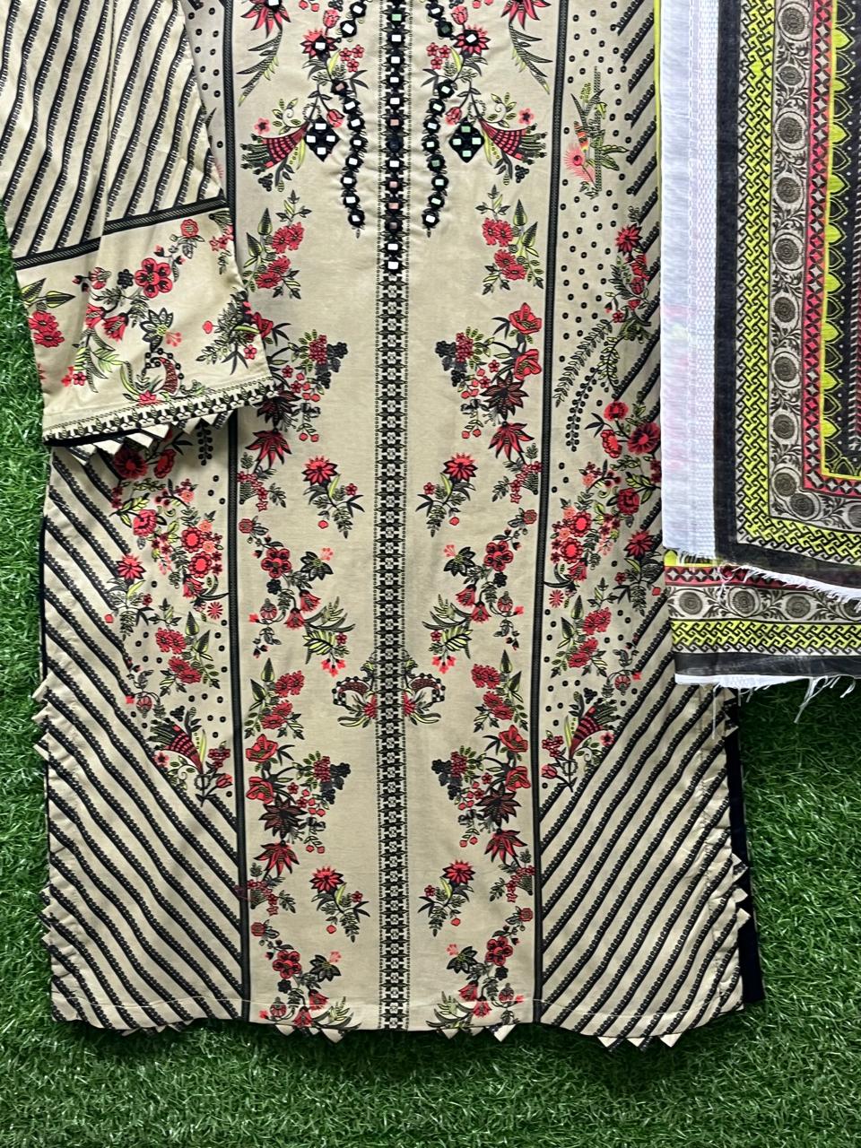 Cotton 3 pice  Print