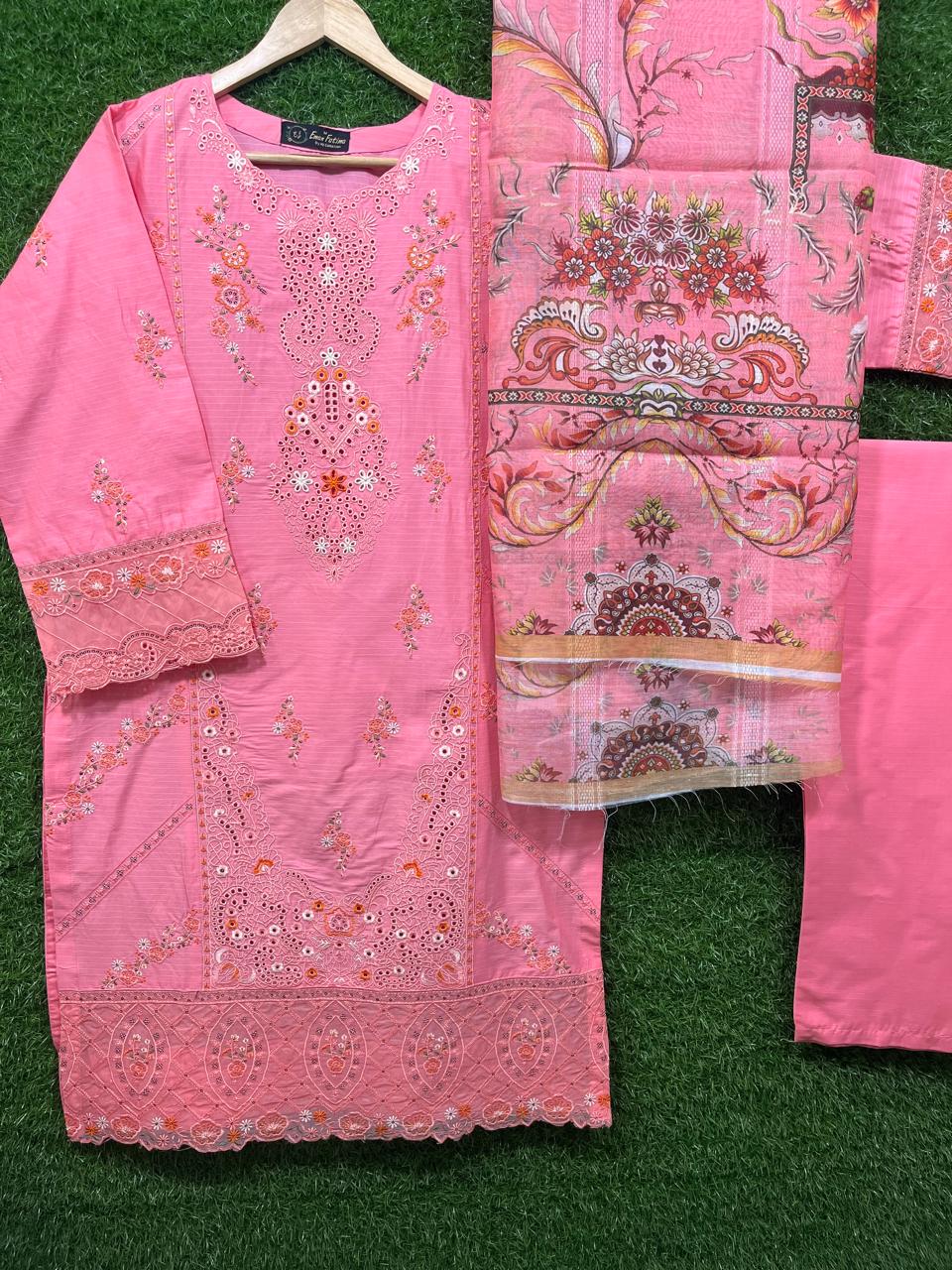 Cotton Embroidery 3 Piece