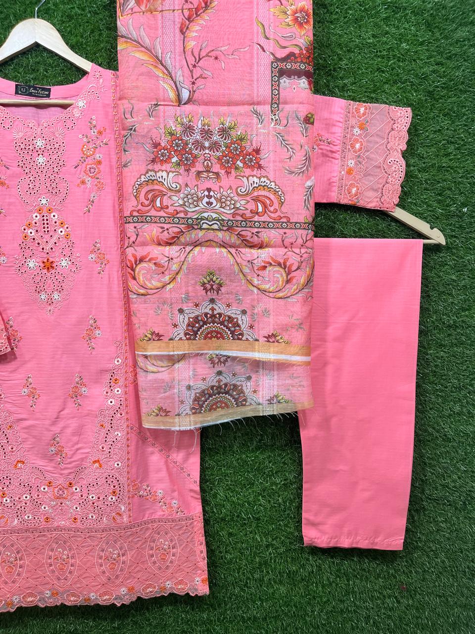 Cotton Embroidery 3 Piece