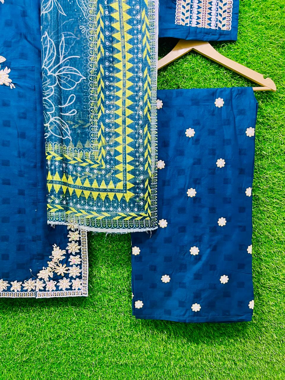 Cotton Embroidery 3 Piece