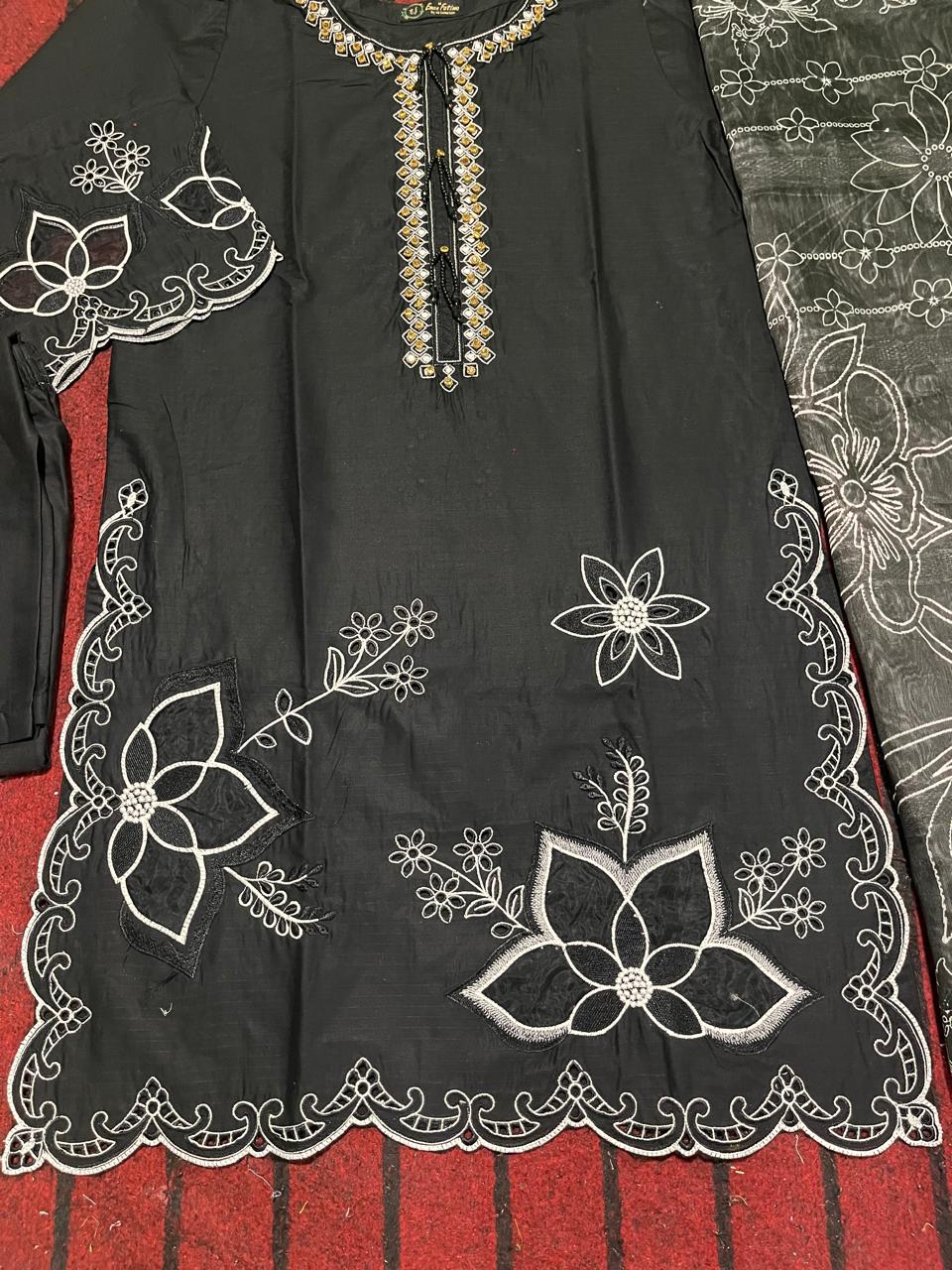 Cotton Embroidery 3 piece