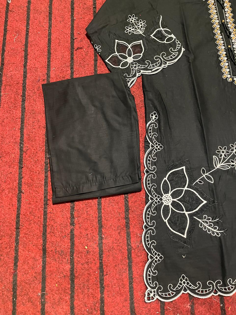 Cotton Embroidery 3 piece