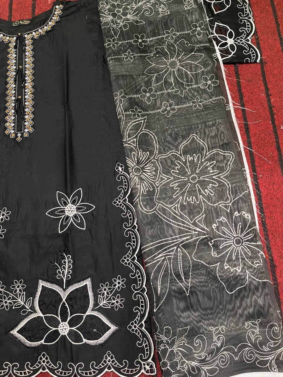 Cotton Embroidery 3 piece