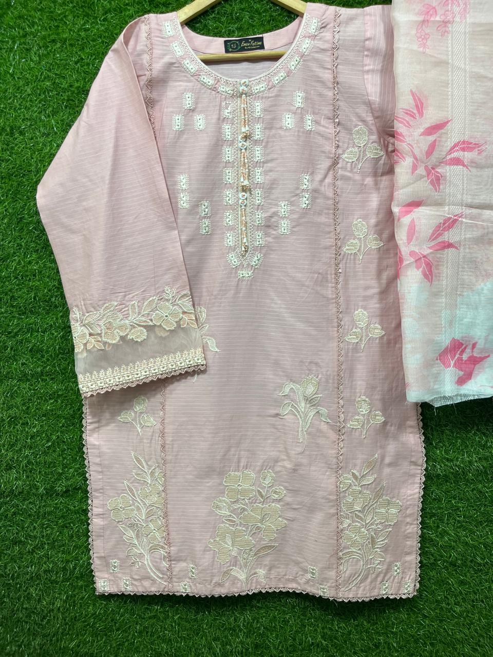 Cotton Embroidery 3 piece
