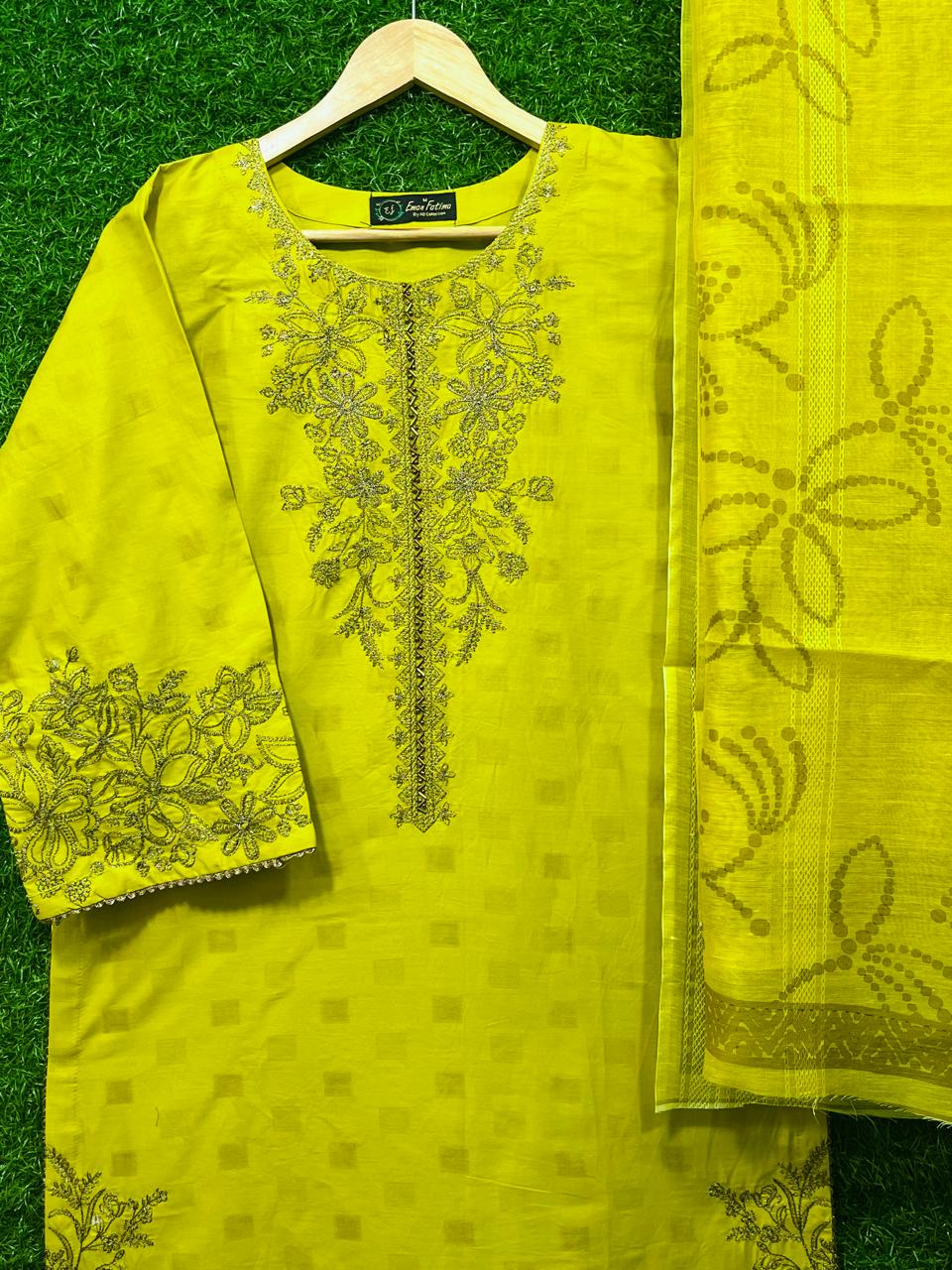 Cotton Embroidery 3 piece Ladu Pela