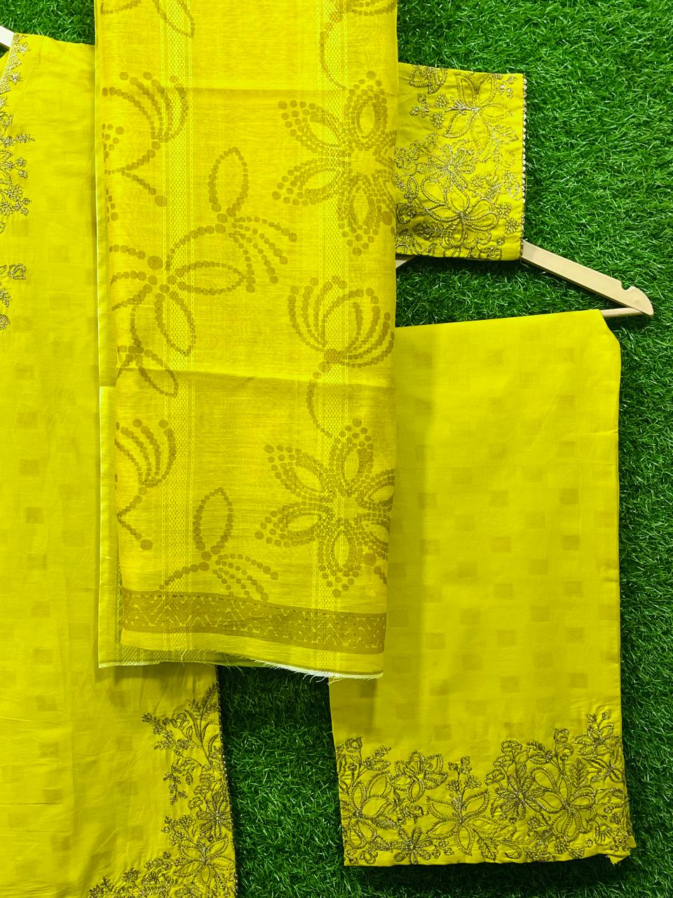 Cotton Embroidery 3 piece Ladu Pela