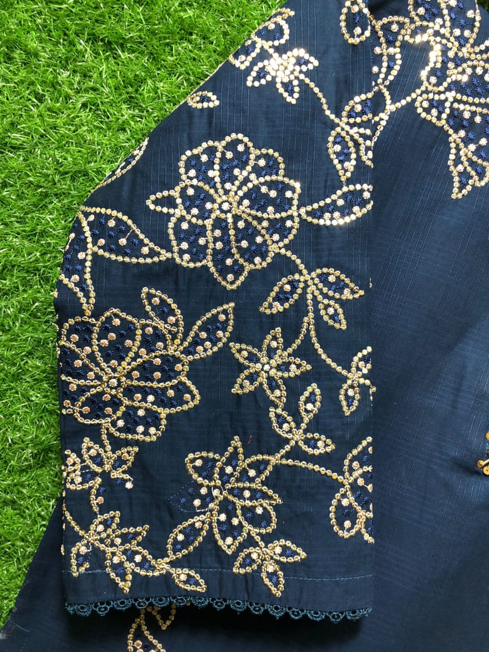 Royal Blue Embroidered Kurta Set