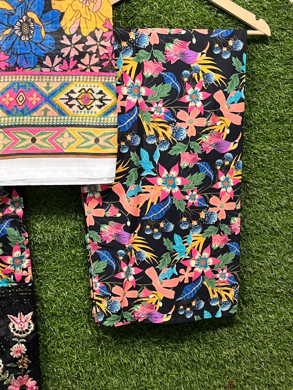 Cotton Embroidery 3 piece