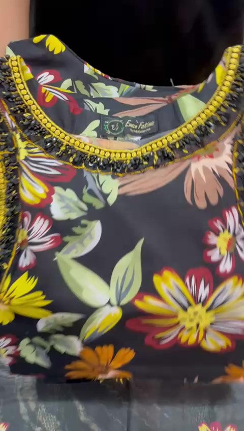 Cotton Embroidery print 3 piece